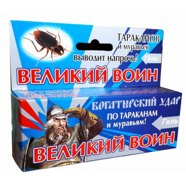 Гель шприц от муравьёв Великий воин 